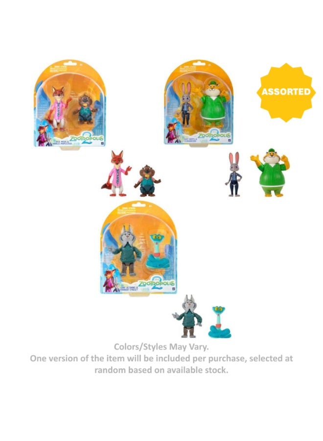 Disney Zootropolis 2 Figures Set (7.62 cm, Pack of 2, Assorted) - Image 1